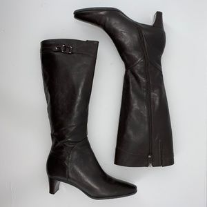 COLE HAAN KNEE HIGH BROWN BOOTS